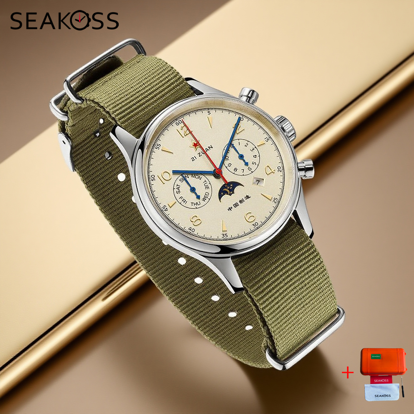 Mens Mechanical Watch - SEAKOSS 1963 Mechanical Wristwatch ST1654 Seagull