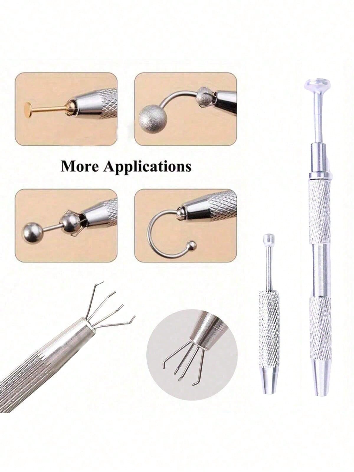 Jewelry & Watches Review - 1/2pcs Jewelry Grabbing Tool, Alloy Perforated