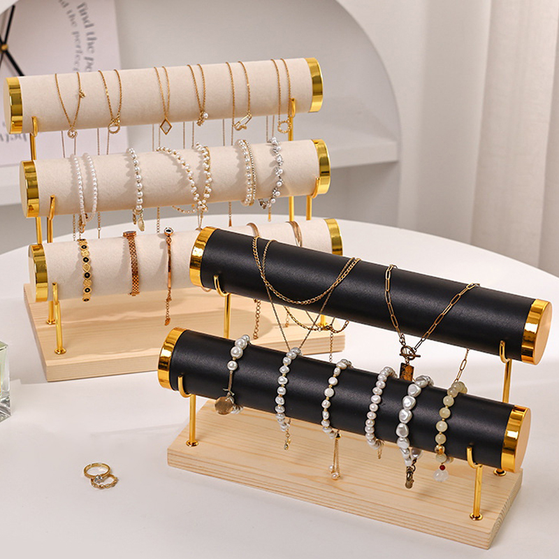 Jewelry Watches For Men - {MAX-66} 1/2/3-Layer Jewelry Display Stand Wooden
