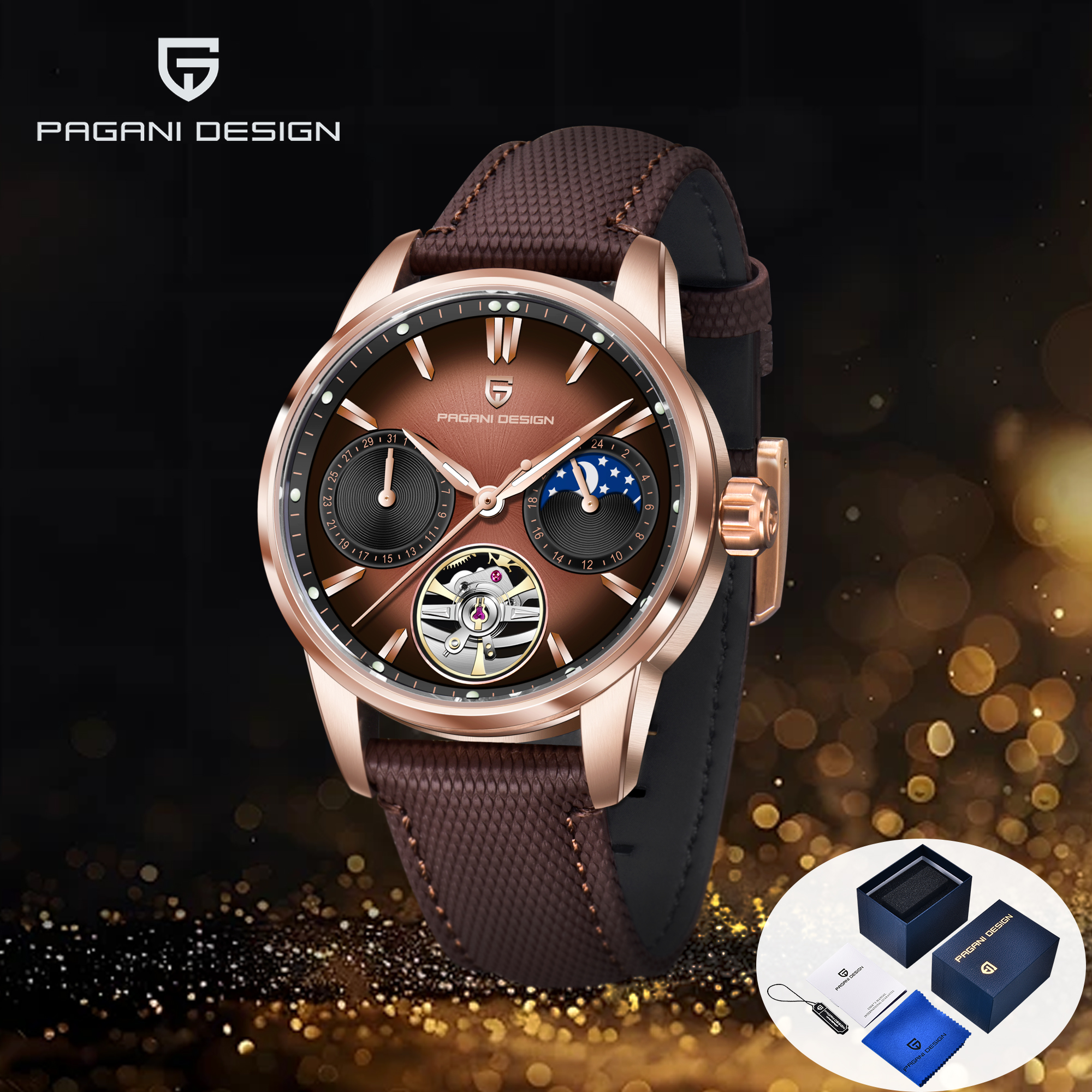Mens Mechanical Watch - 2025 Men's Watches PAGANI DESIGN Luxury