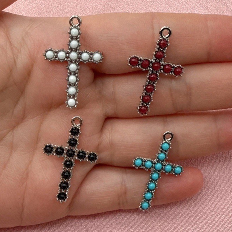 Jewelry & Watches Review - 10pcs Korean version diamond cross pendant