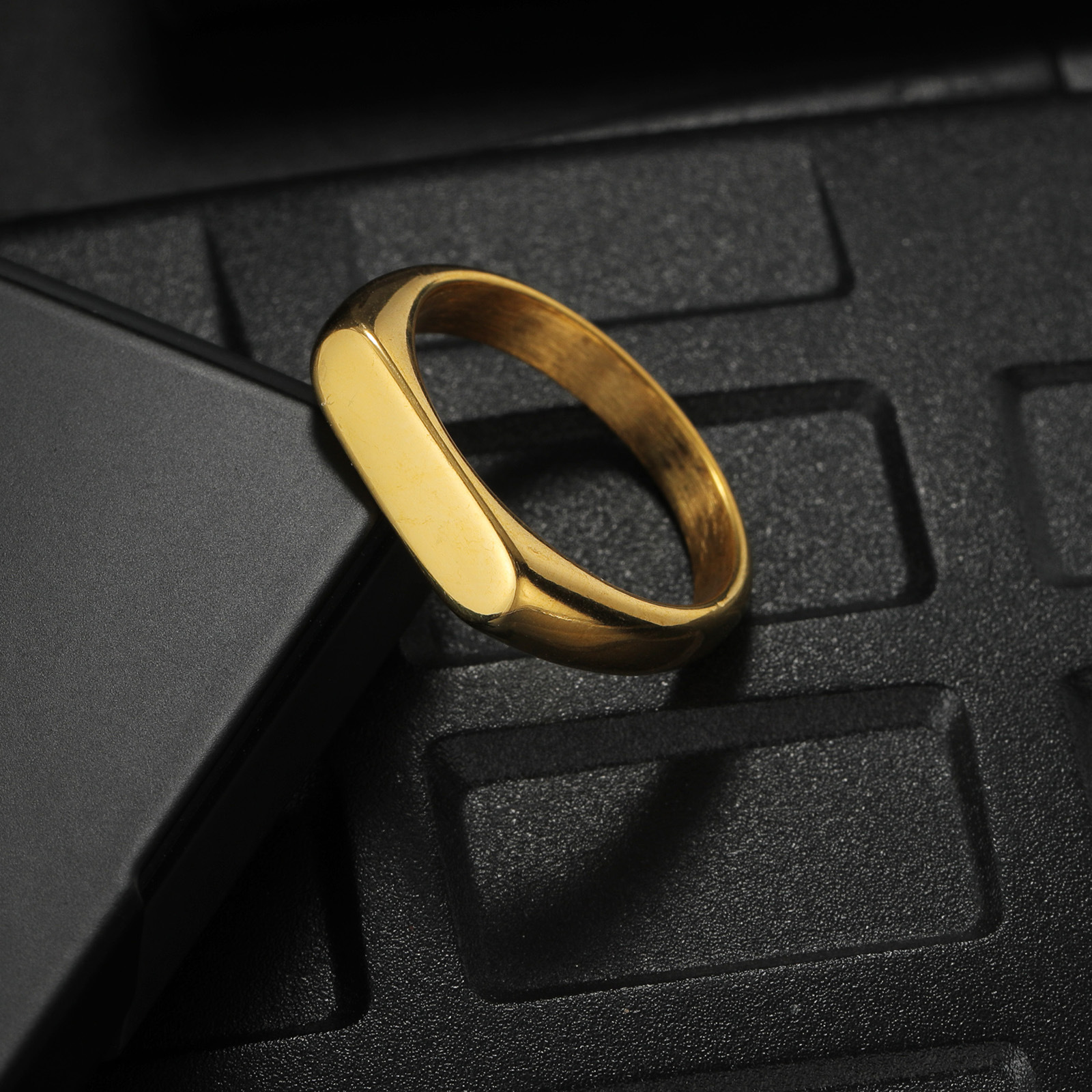 Customizable Stainless Steel S – обзор и цена Mens Signet Ring