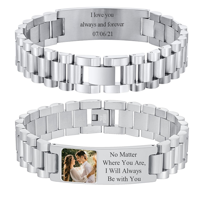 Custom Picture Text Bracelet W – обзор и цена Jewelry Watches For Men