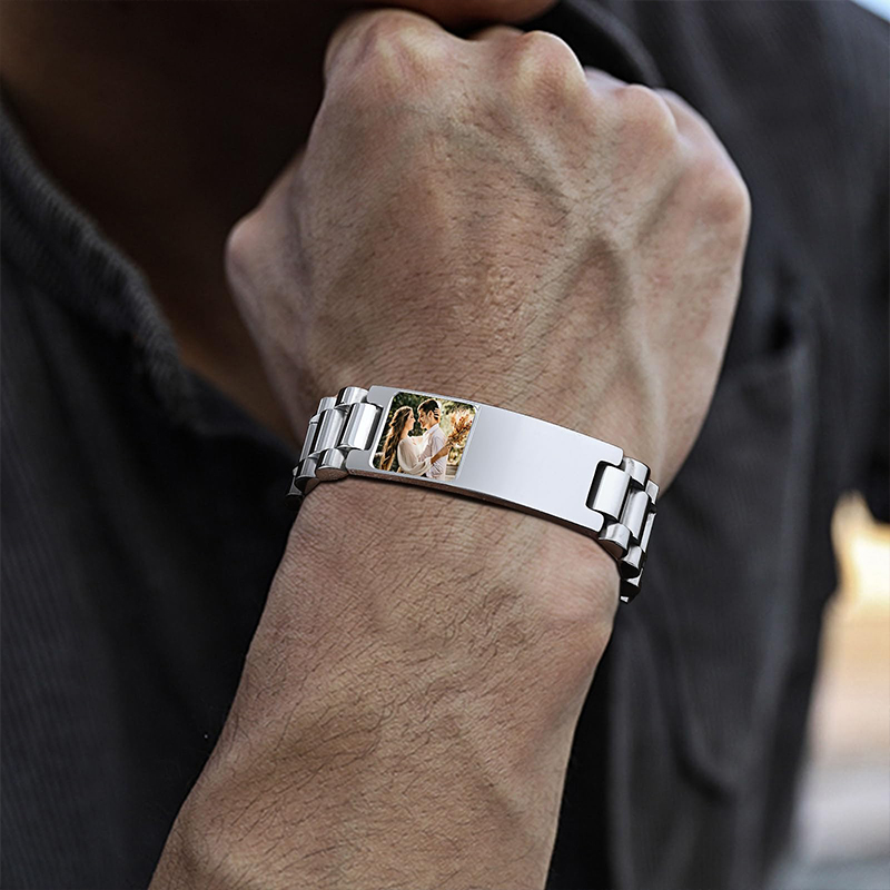 Custom Picture Text Bracelet W – обзор и цена Jewelry Watches For Men