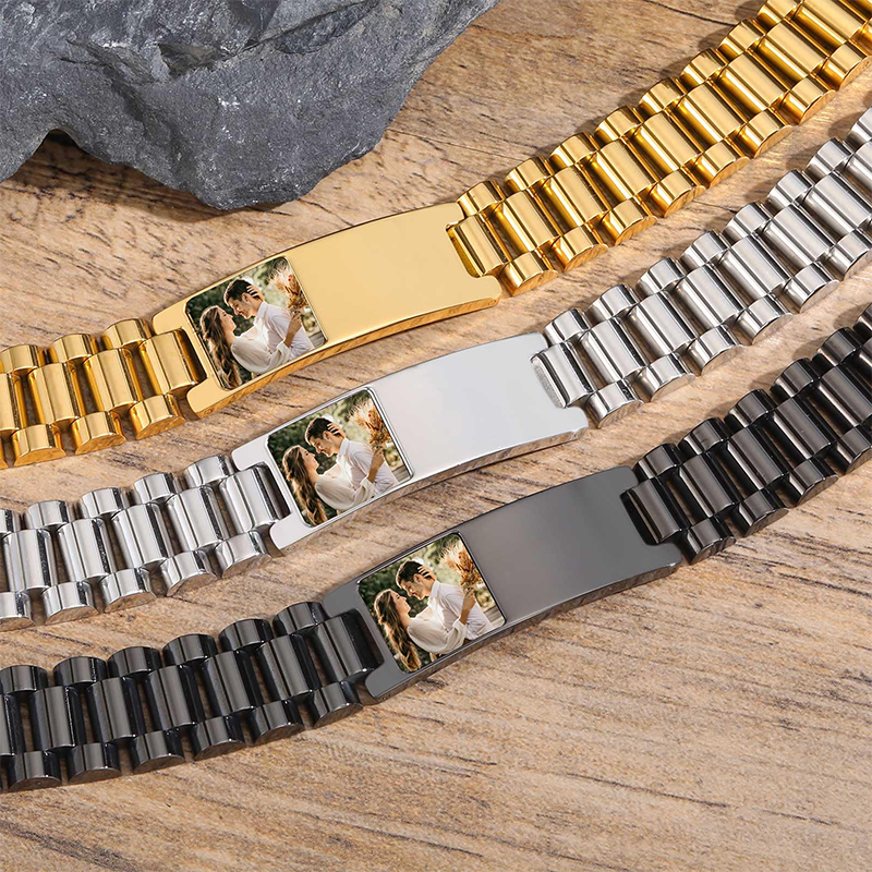 Custom Picture Text Bracelet W – обзор и цена Jewelry Watches For Men