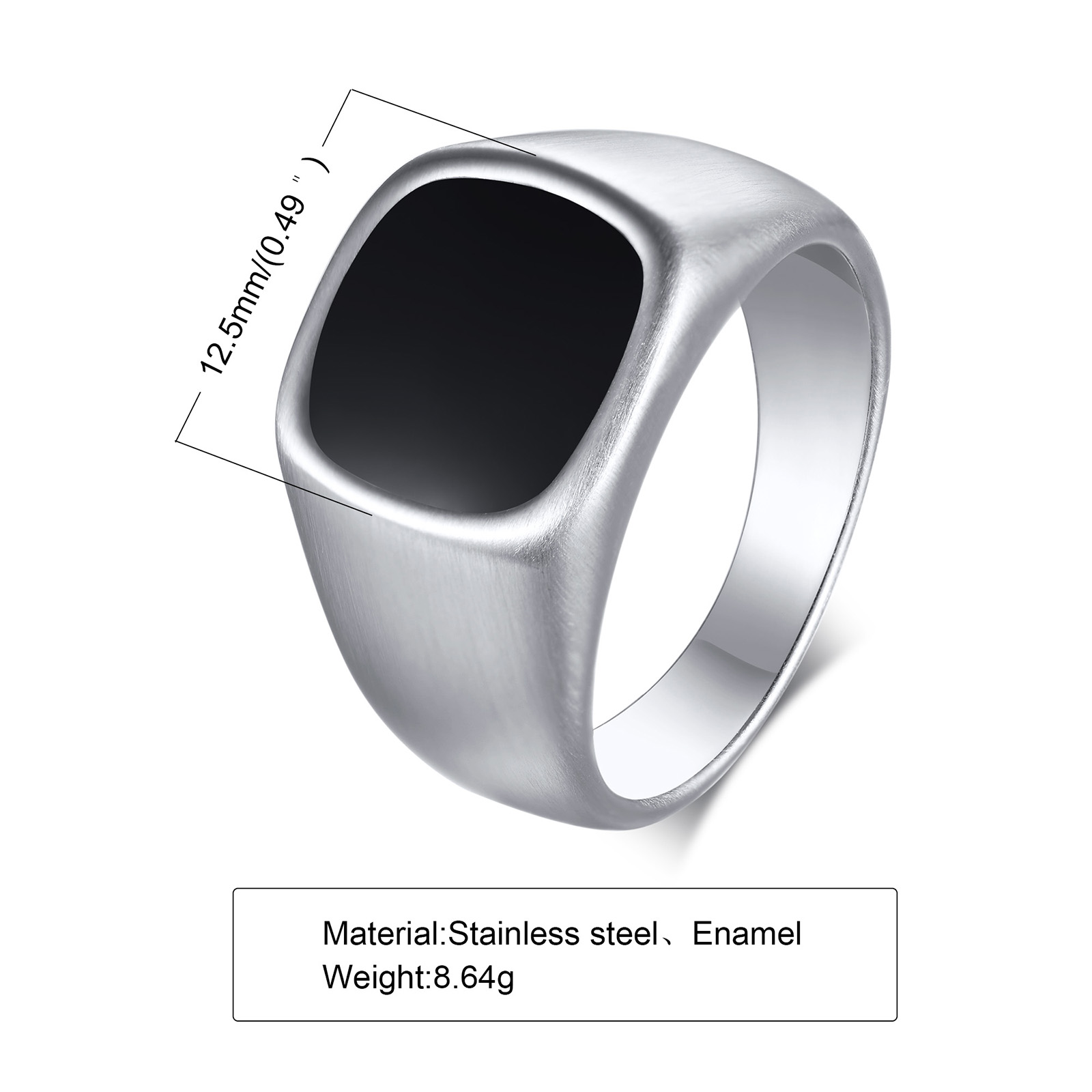 Men Stainless Steel Signet Rin – обзор и цена Mens Signet Ring