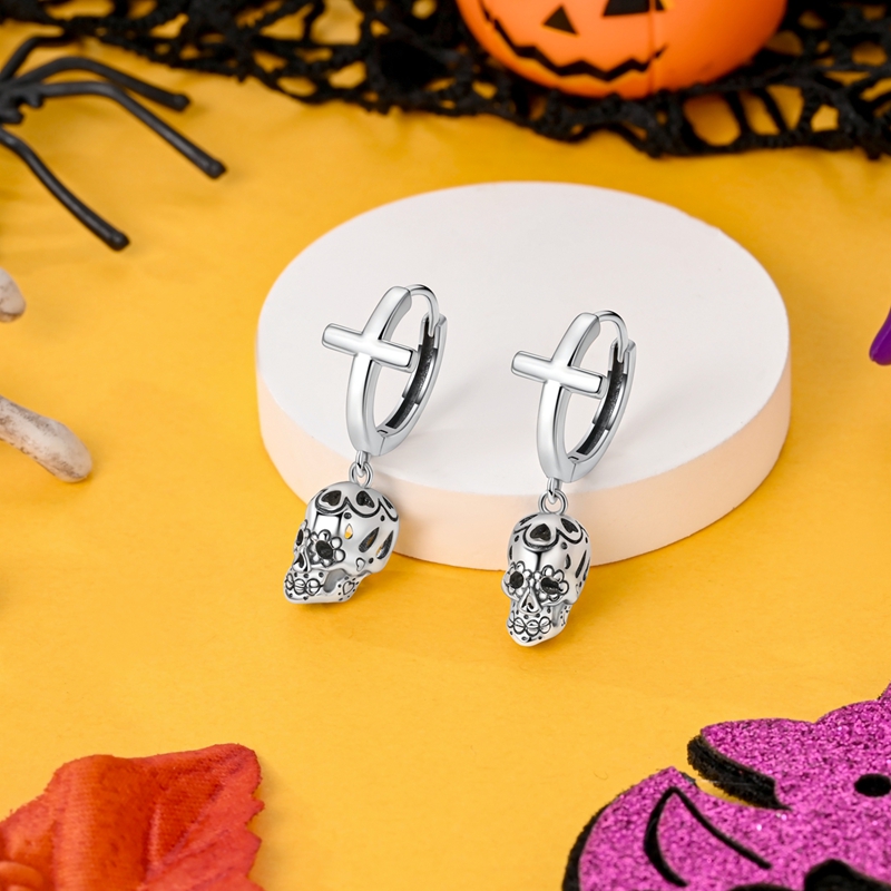 Halloween Earrings Ring Neckla – обзор и цена Gothic Skull Ring