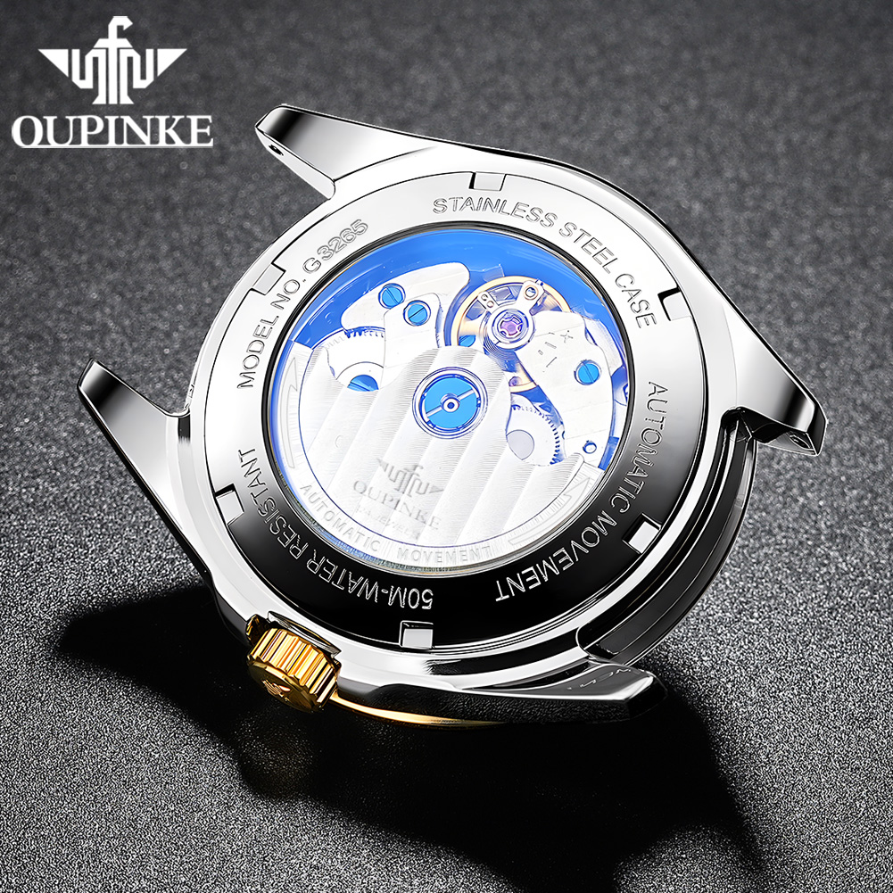 OUPINKE 3265 man watch moon ph – обзор и цена Mens Mechanical Watch