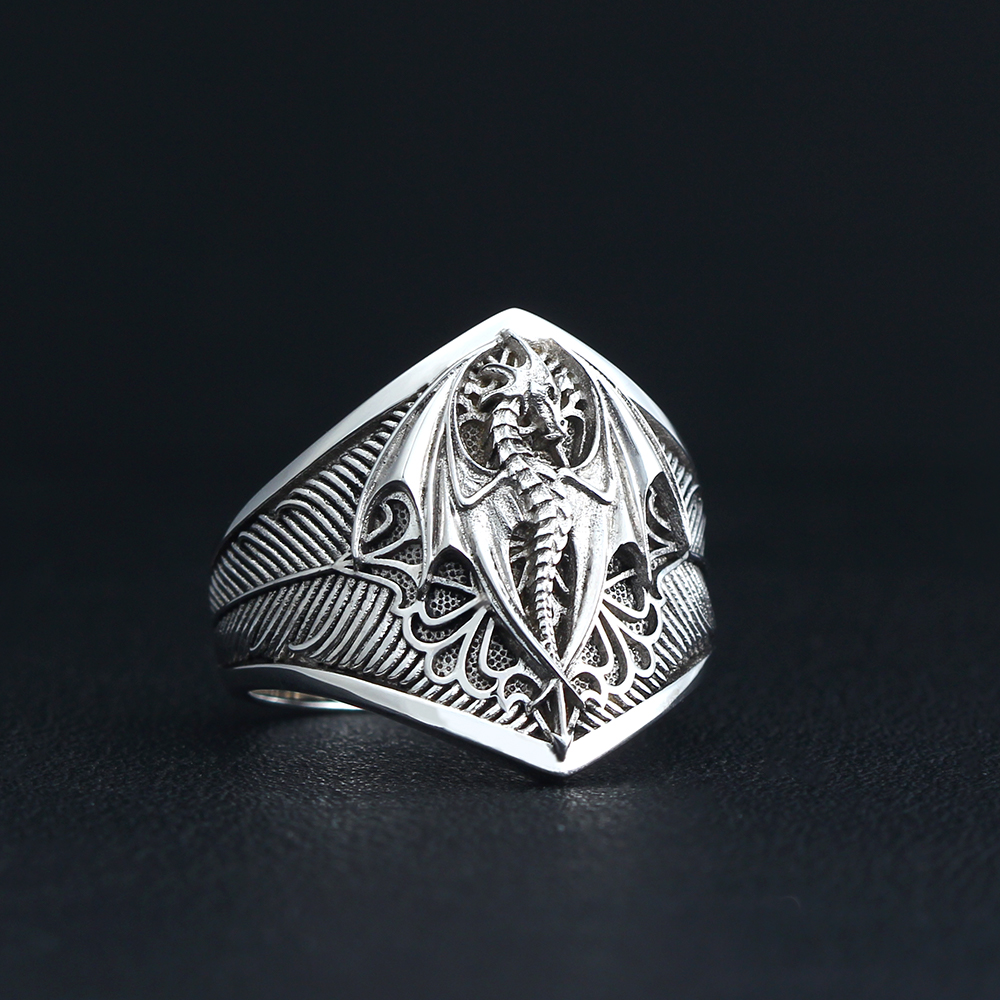 Flying Dragon Signet Vinking D – обзор и цена Mens Signet Ring
