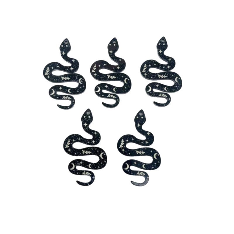 10pcs Acrylic Moon Pattern Bla – обзор и цена Jewelry & Watches Store