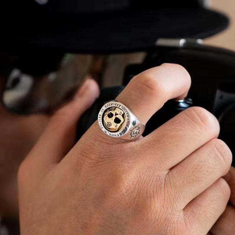 S925 Sterling Silver Fashion M – обзор и цена Gothic Skull Ring