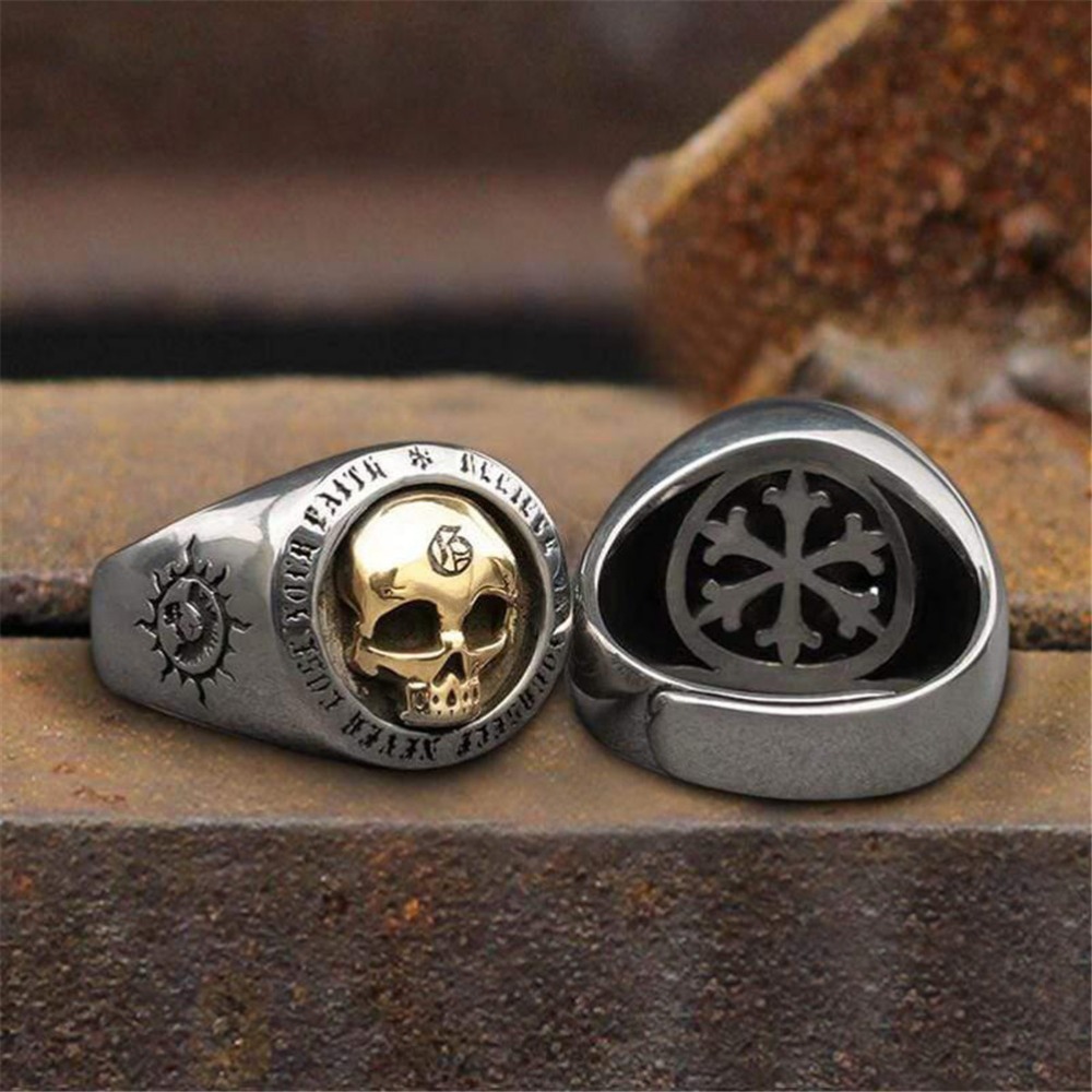 S925 Sterling Silver Fashion M – обзор и цена Gothic Skull Ring