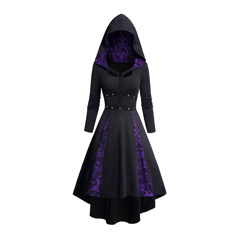 Women's Hoodie Dresses Hallowe – обзор и цена Gothic Skull Ring