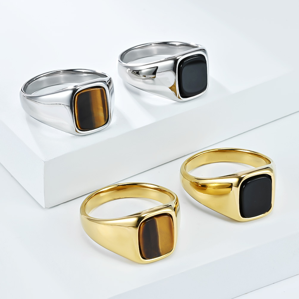 New Fashion Vintage Stainless  – обзор и цена Mens Signet Ring