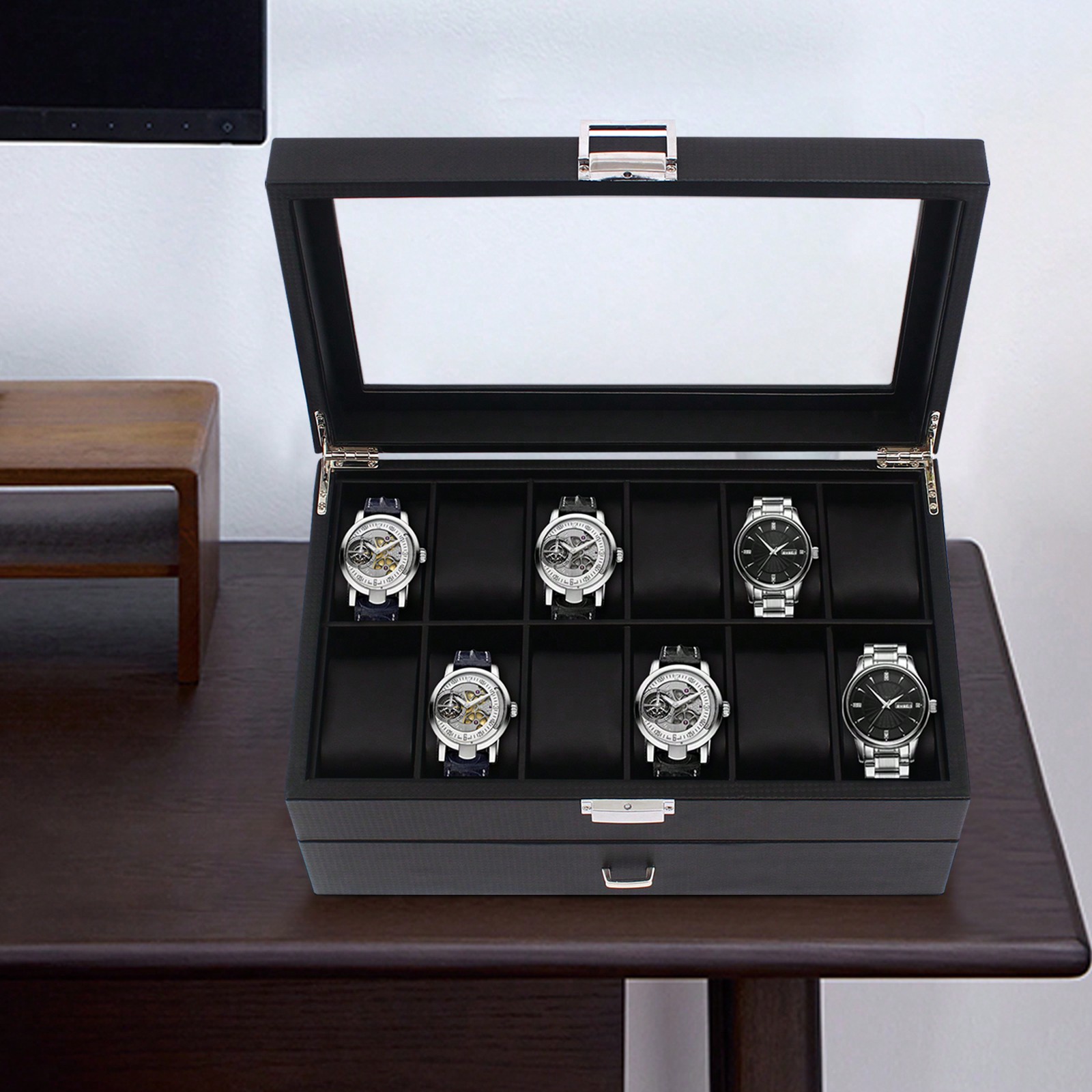 24 Slot Men Watch Display Case – обзор и цена Jewelry Watches For Men