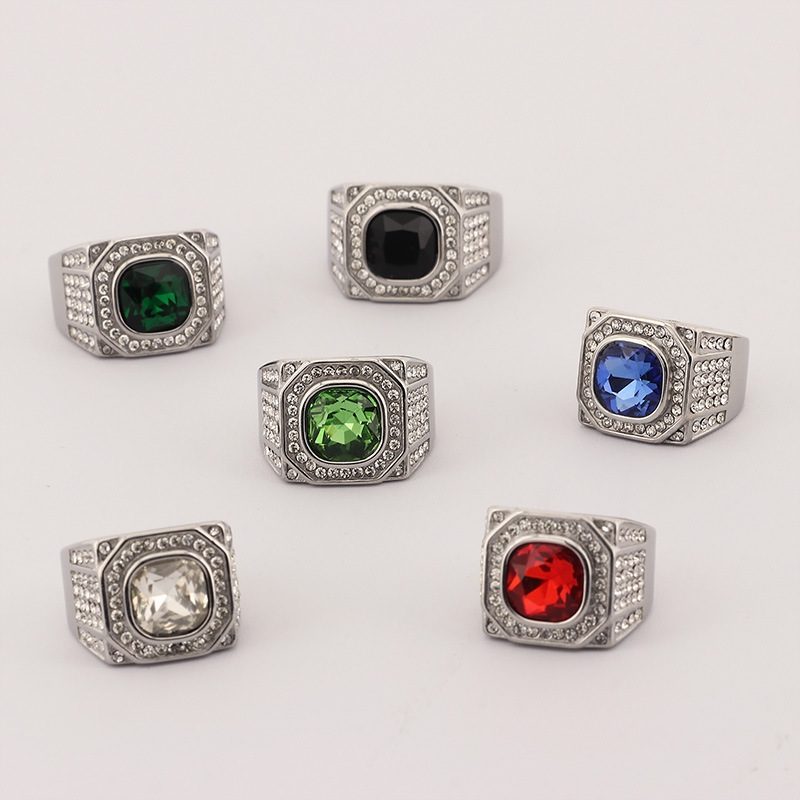 Men's Stainless Steel Shinny M – обзор и цена Mens Signet Ring