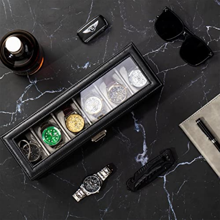 Watch Box, 6 Slot Watches Disp – обзор и цена Jewelry Watches For Men