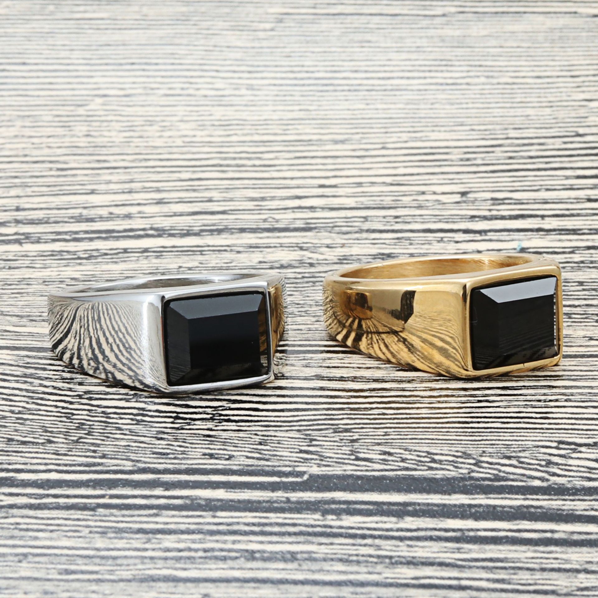5 pieces Square Mens Black Sto – обзор и цена Mens Signet Ring
