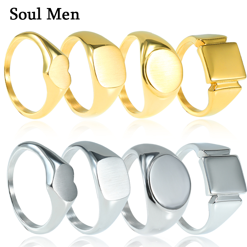 Soul Men Titanium Steel Rings  – обзор и цена Mens Signet Ring