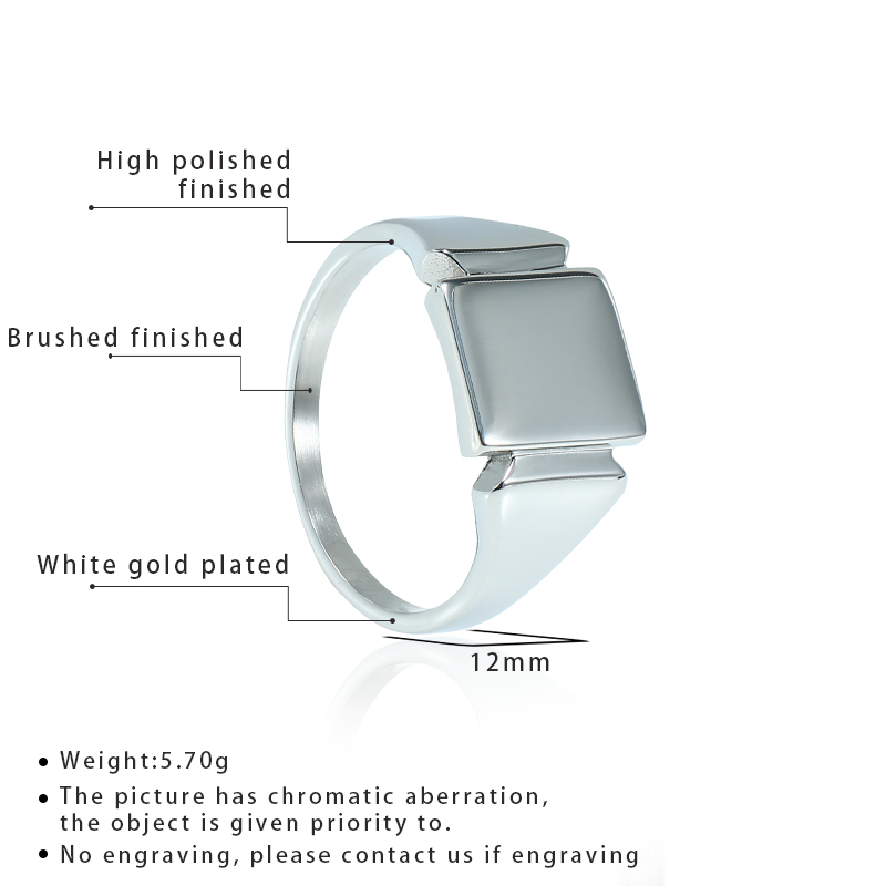 Soul Men Titanium Steel Rings  – обзор и цена Mens Signet Ring