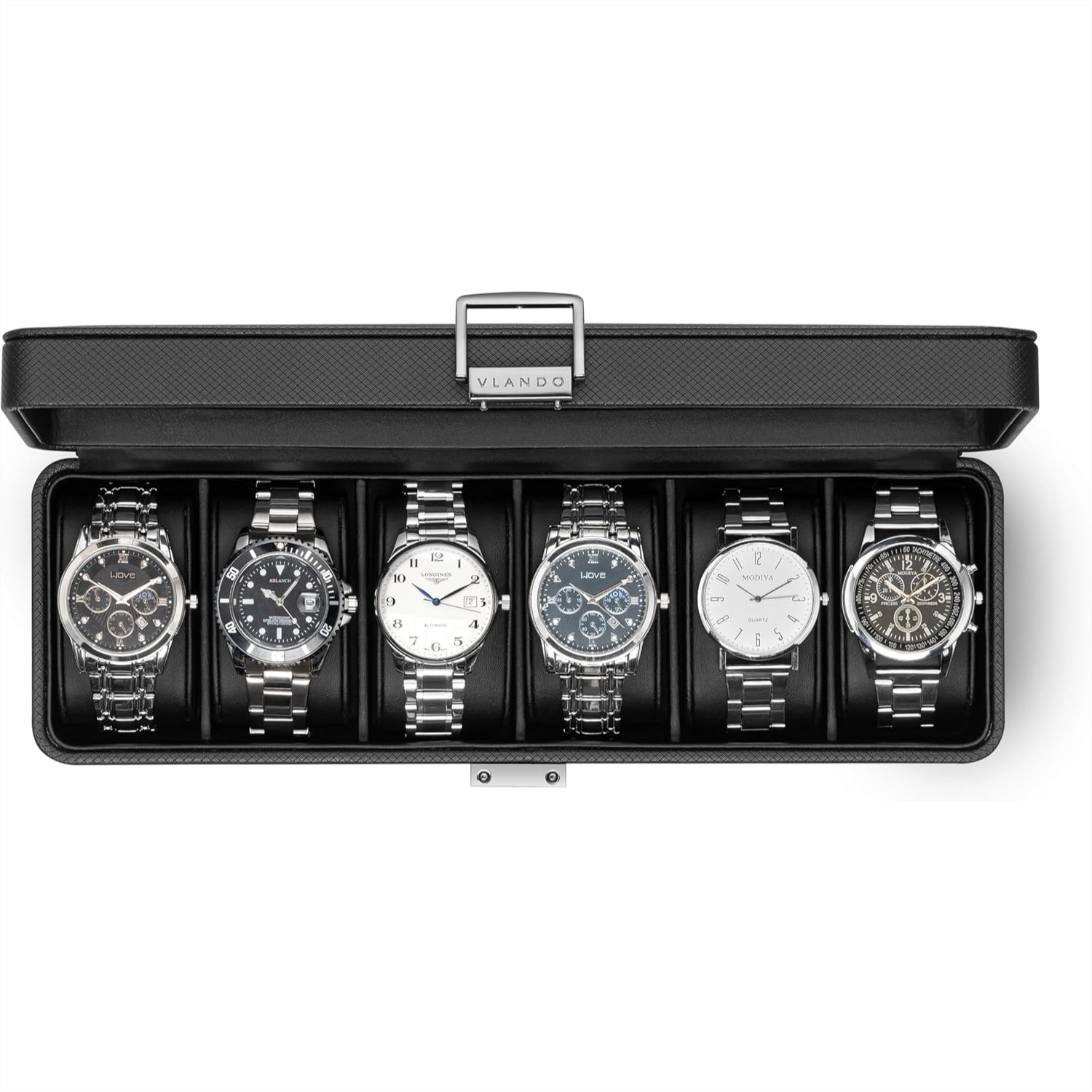 6-Slot Watch Case with Glass L – обзор и цена Jewelry Watches For Men