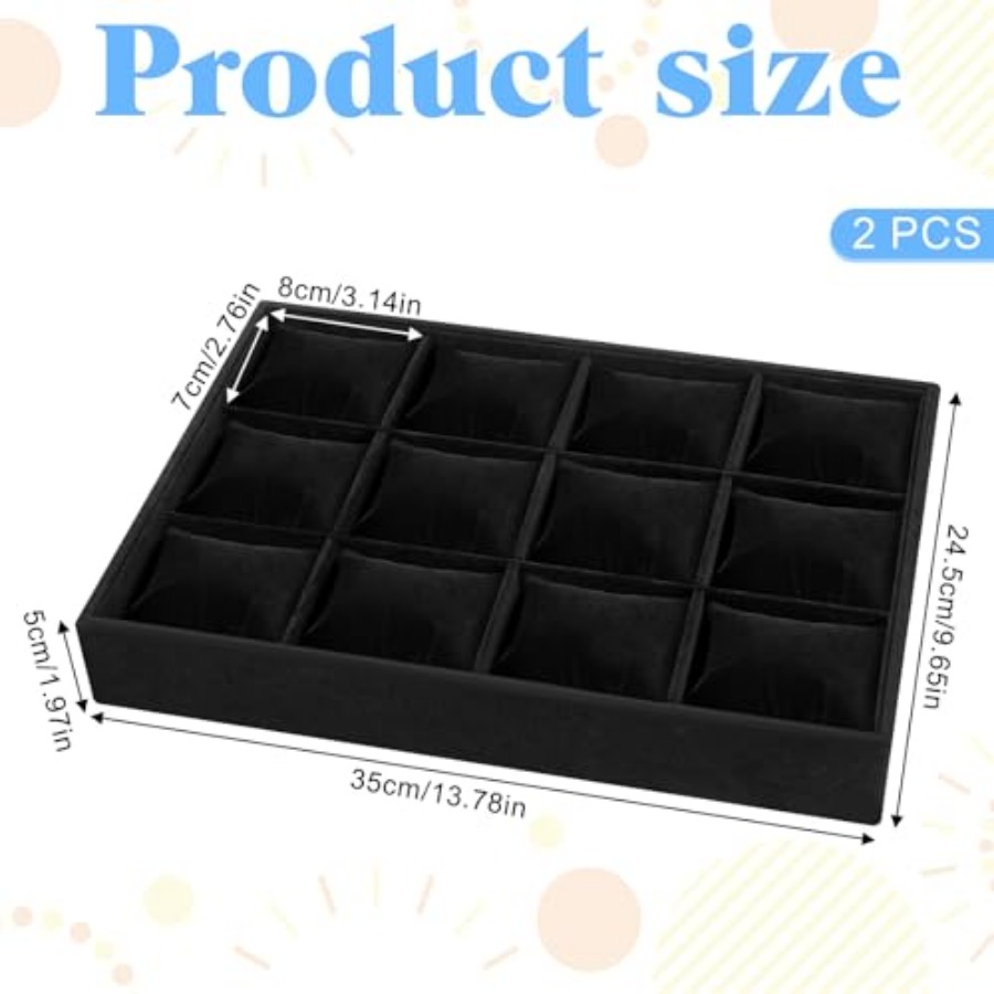 2 PCS Watch Tray, 12 Grid Watc – обзор и цена Jewelry Watches For Men