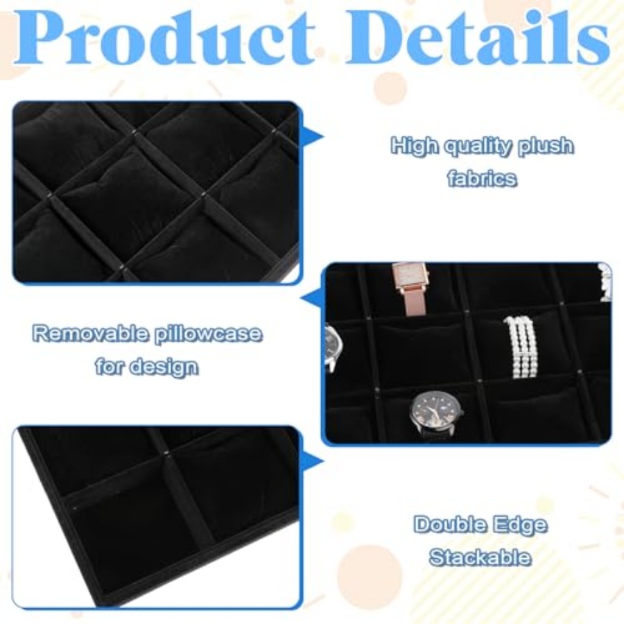 2 PCS Watch Tray, 12 Grid Watc – обзор и цена Jewelry Watches For Men