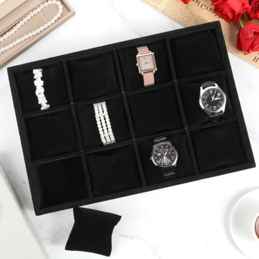 2 PCS Watch Tray, 12 Grid Watc – обзор и цена Jewelry Watches For Men