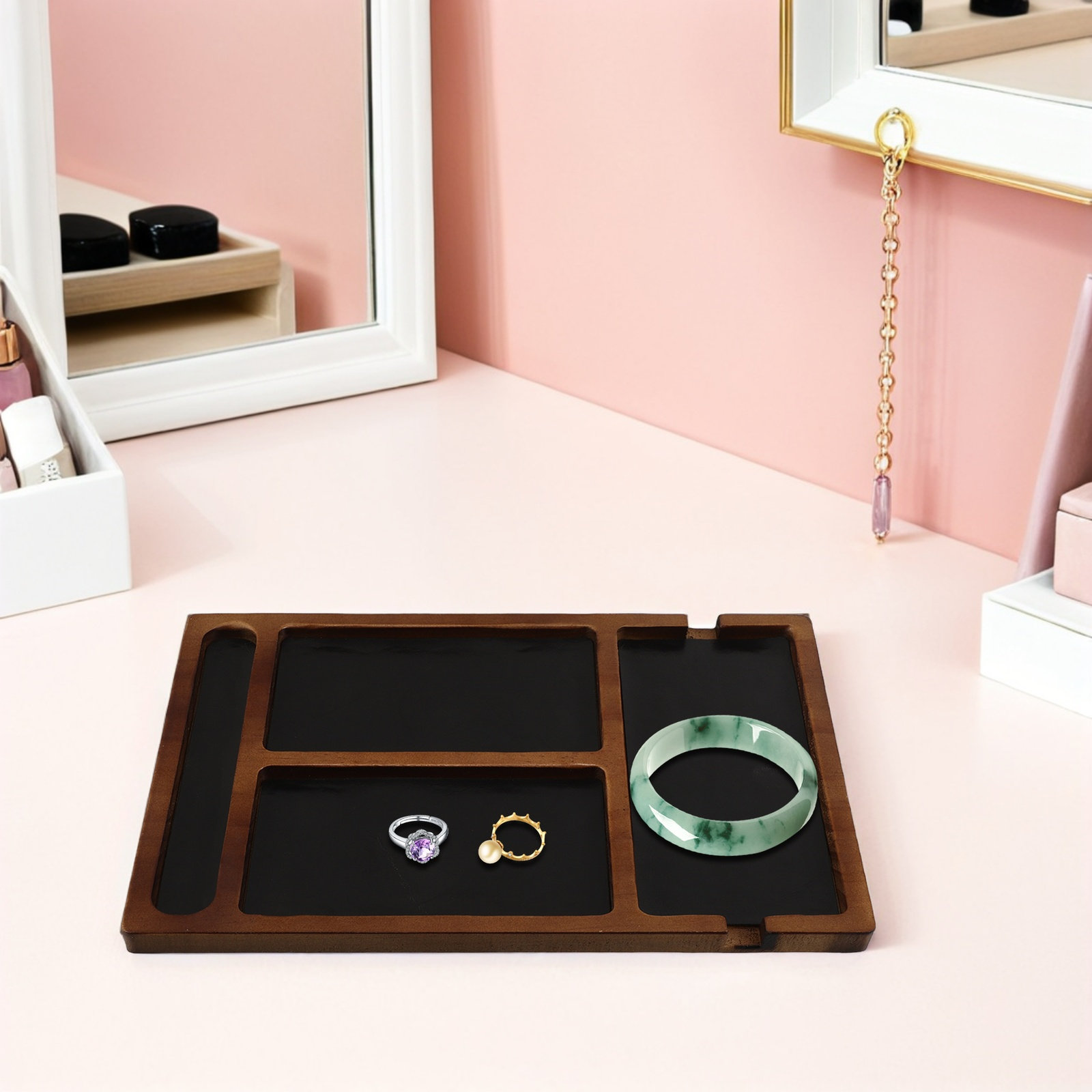 Solid Wood Divided Jewelry Org – обзор и цена Jewelry Organizer Watches