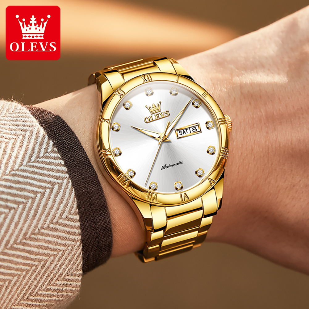 OLEVS Men's Watches Luxury Cas – обзор и цена Mens Mechanical Watch