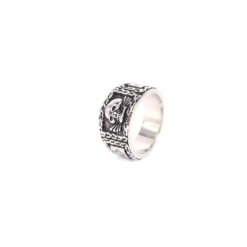 Vintage Stainless Steel Signet – обзор и цена Gothic Skull Ring