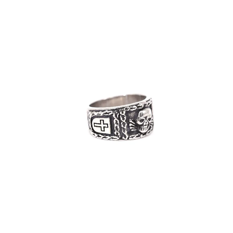 Vintage Stainless Steel Signet – обзор и цена Gothic Skull Ring