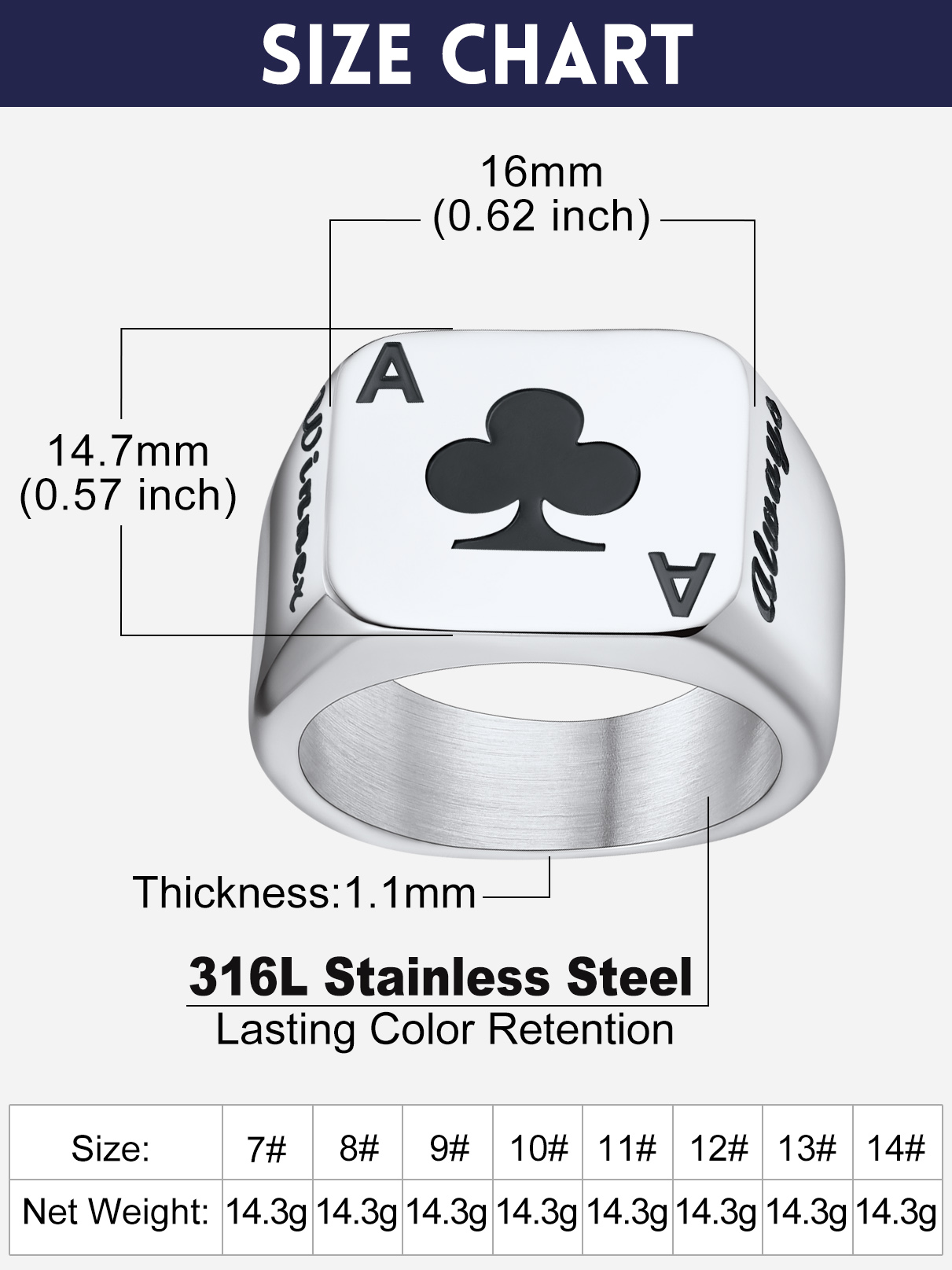 U7 Customized Square Rectangle – обзор и цена Mens Signet Ring