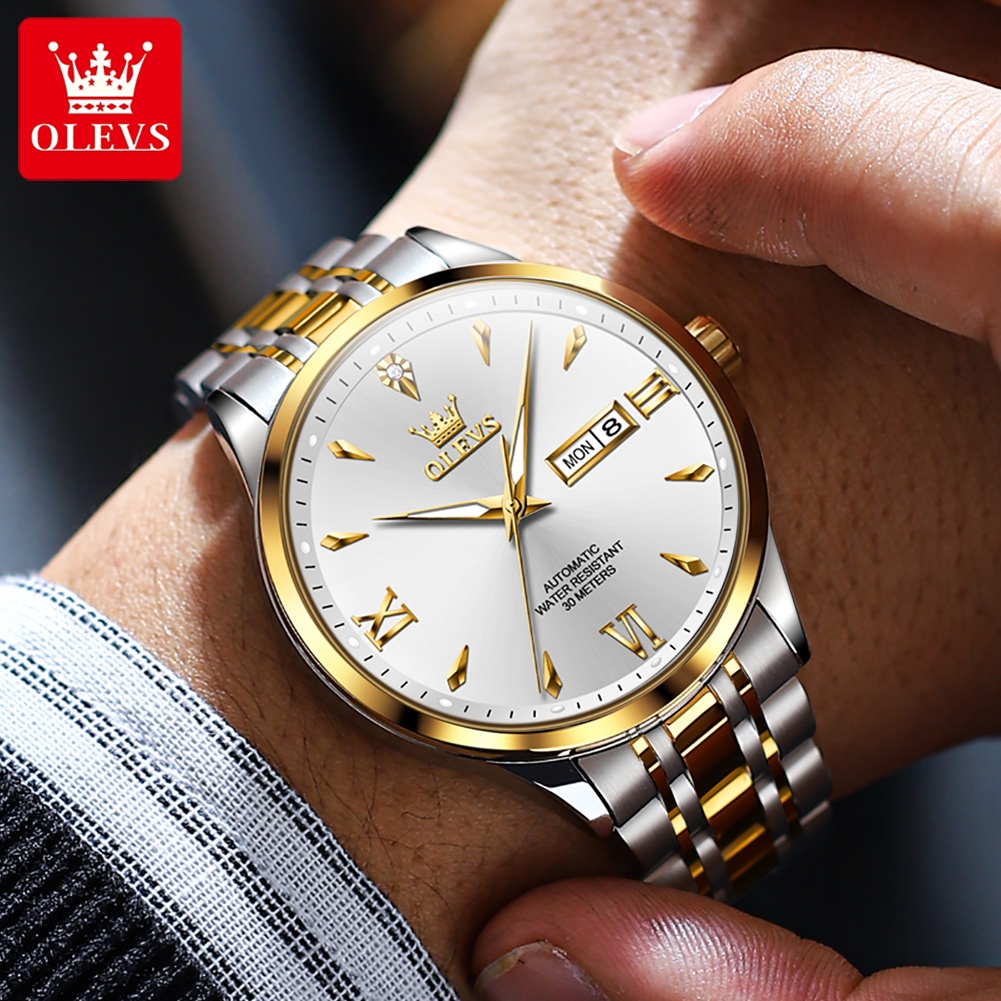 OLEVS Men Watches Classic Dual – обзор и цена Mens Mechanical Watch