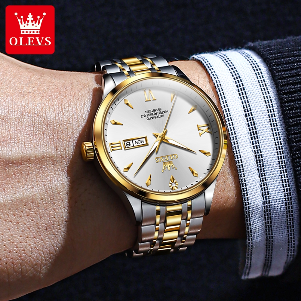 OLEVS Men Watches Classic Dual – обзор и цена Mens Mechanical Watch