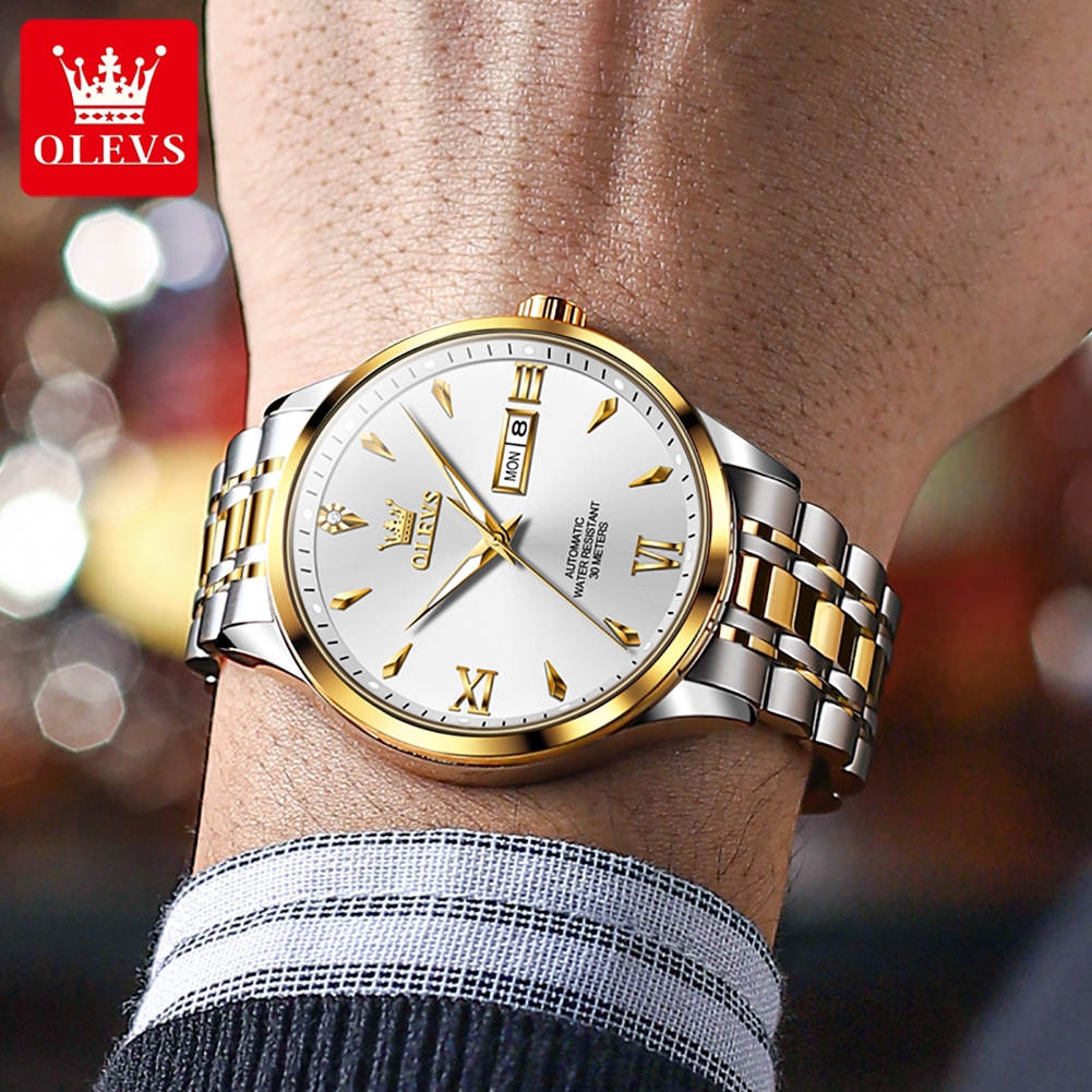 OLEVS Men Watches Classic Dual – обзор и цена Mens Mechanical Watch