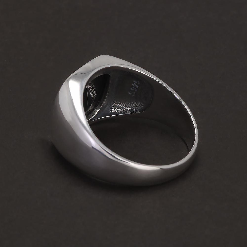 S925 Sterling Silver Black Ony – обзор и цена Mens Signet Ring