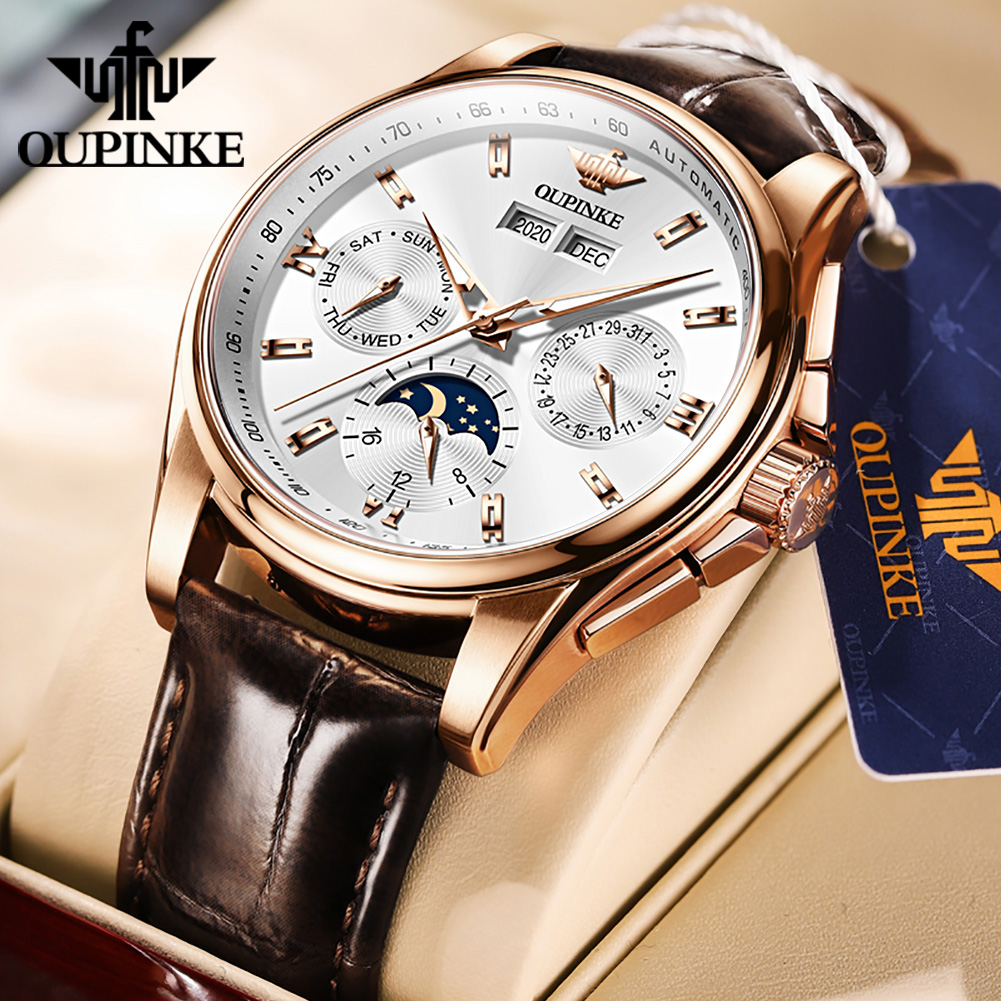 OUPINKE Men's Watches Casual T – обзор и цена Mens Mechanical Watch