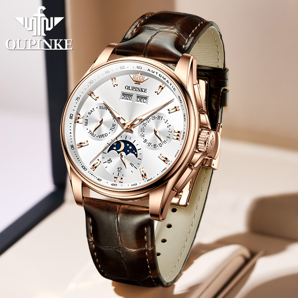 OUPINKE Men's Watches Casual T – обзор и цена Mens Mechanical Watch