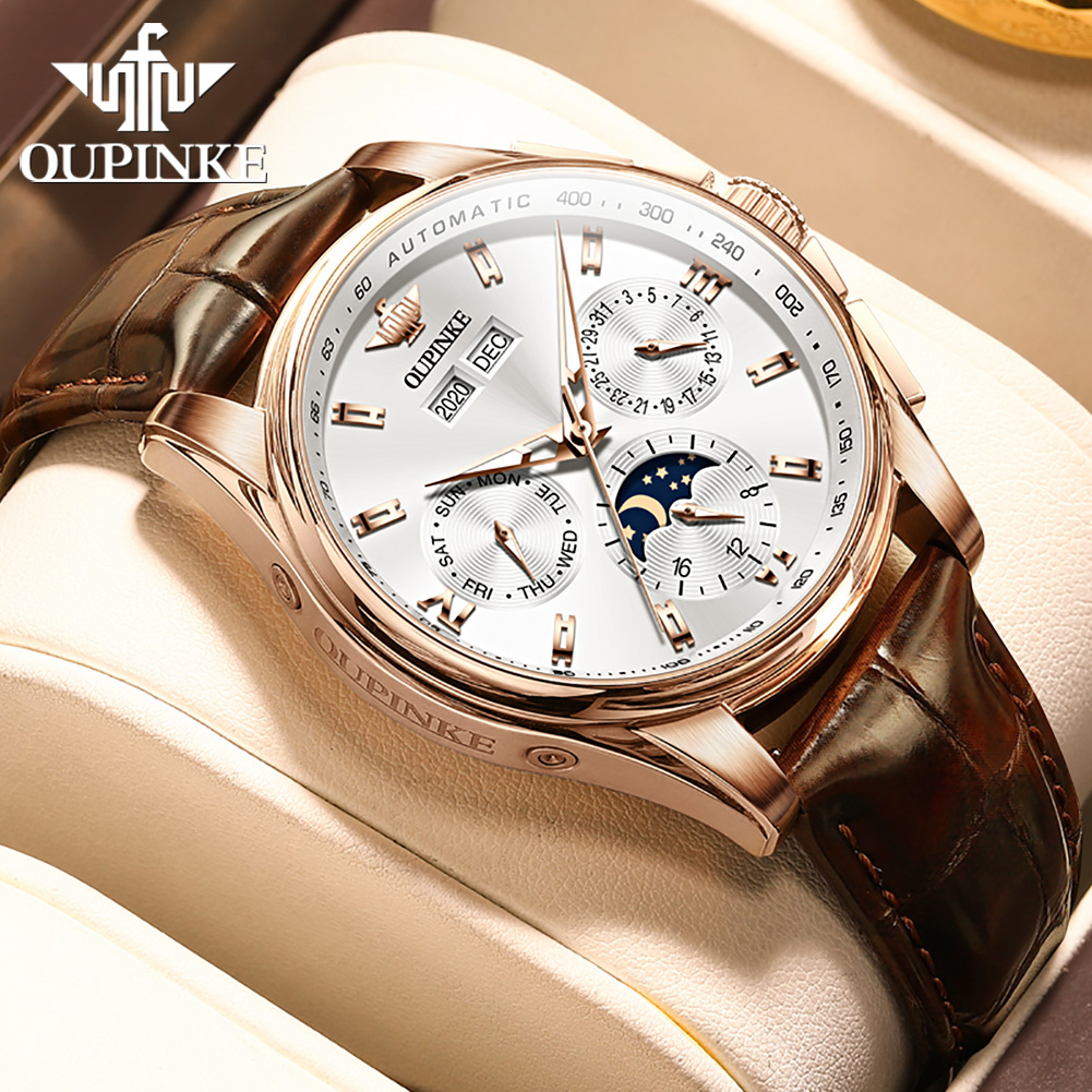 OUPINKE Men's Watches Casual T – обзор и цена Mens Mechanical Watch