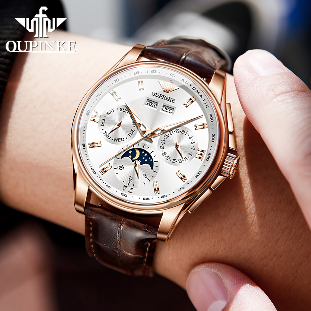 OUPINKE Men's Watches Casual T – обзор и цена Mens Mechanical Watch