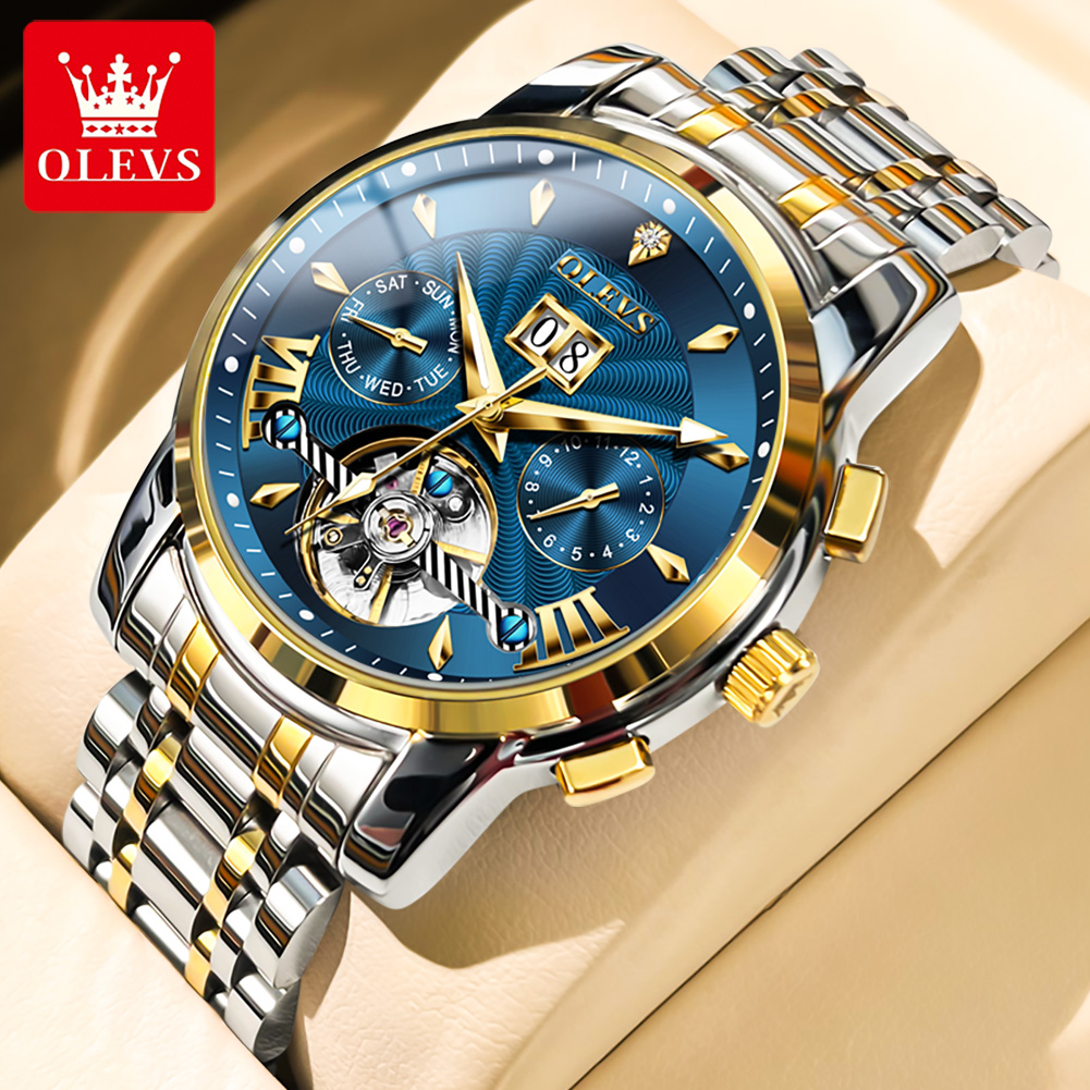 OLEVS Men Watches Luxury Fashi – обзор и цена Mens Mechanical Watch