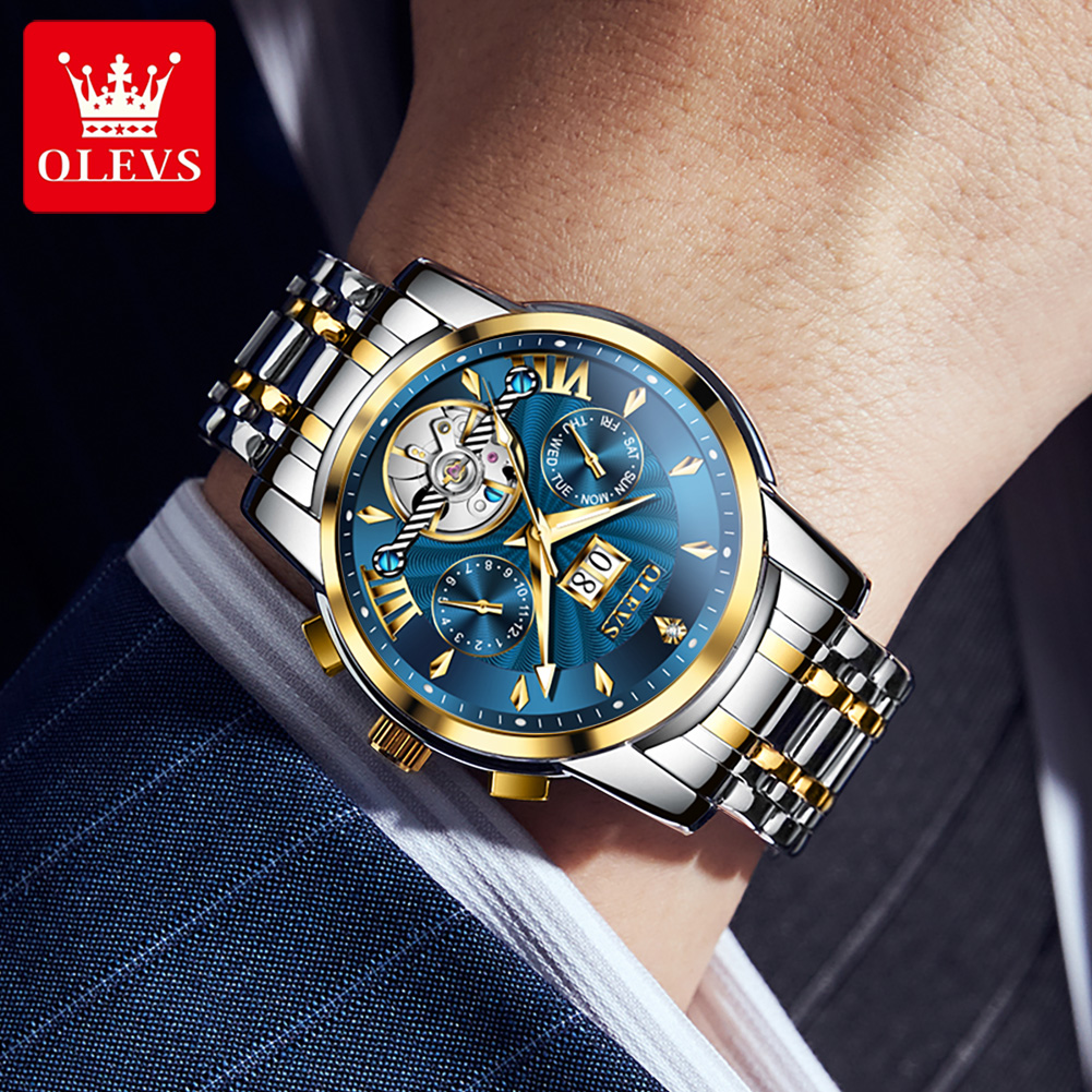 OLEVS Men Watches Luxury Fashi – обзор и цена Mens Mechanical Watch