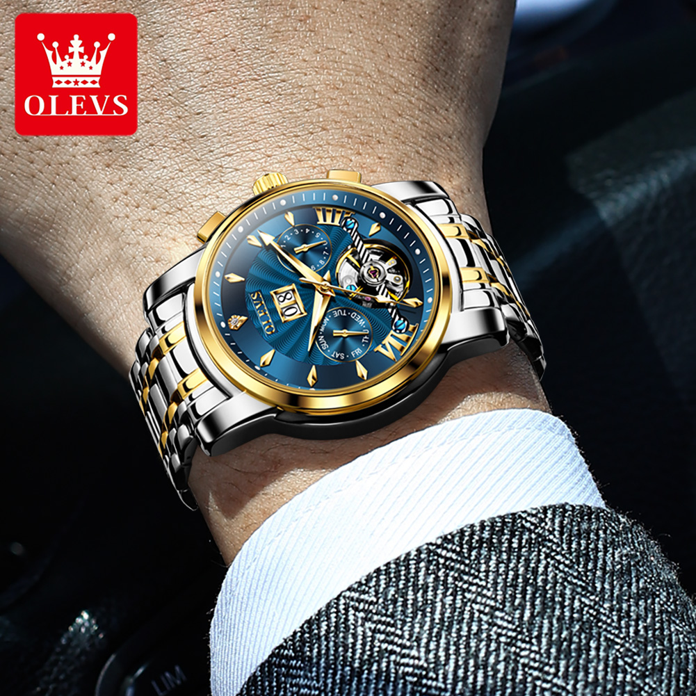 OLEVS Men Watches Luxury Fashi – обзор и цена Mens Mechanical Watch