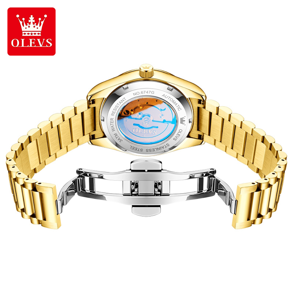 OLEVS 6747 luxury brand Men's  – обзор и цена Mens Mechanical Watch