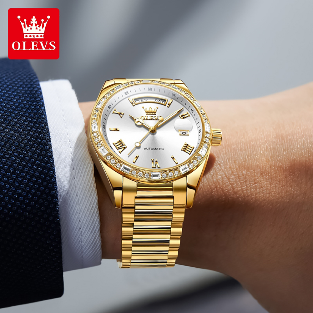 OLEVS 6747 luxury brand Men's  – обзор и цена Mens Mechanical Watch