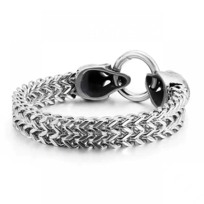 Stainless Steel Gothic Double  – обзор и цена Gothic Skull Ring