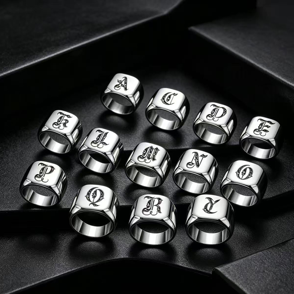 Personalised Initial Engrave A – обзор и цена Mens Signet Ring