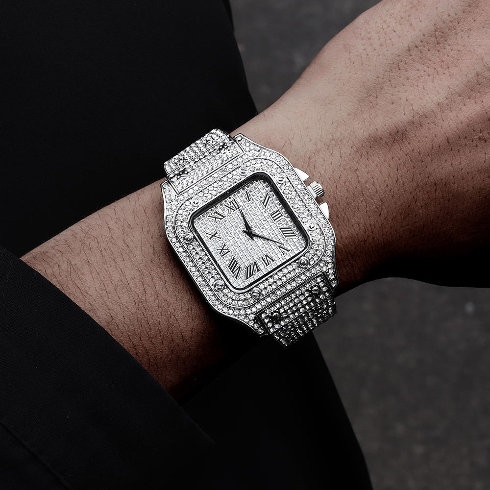 New Punk Men Watch Iced Out Di – обзор и цена Jewelry Watches For Men